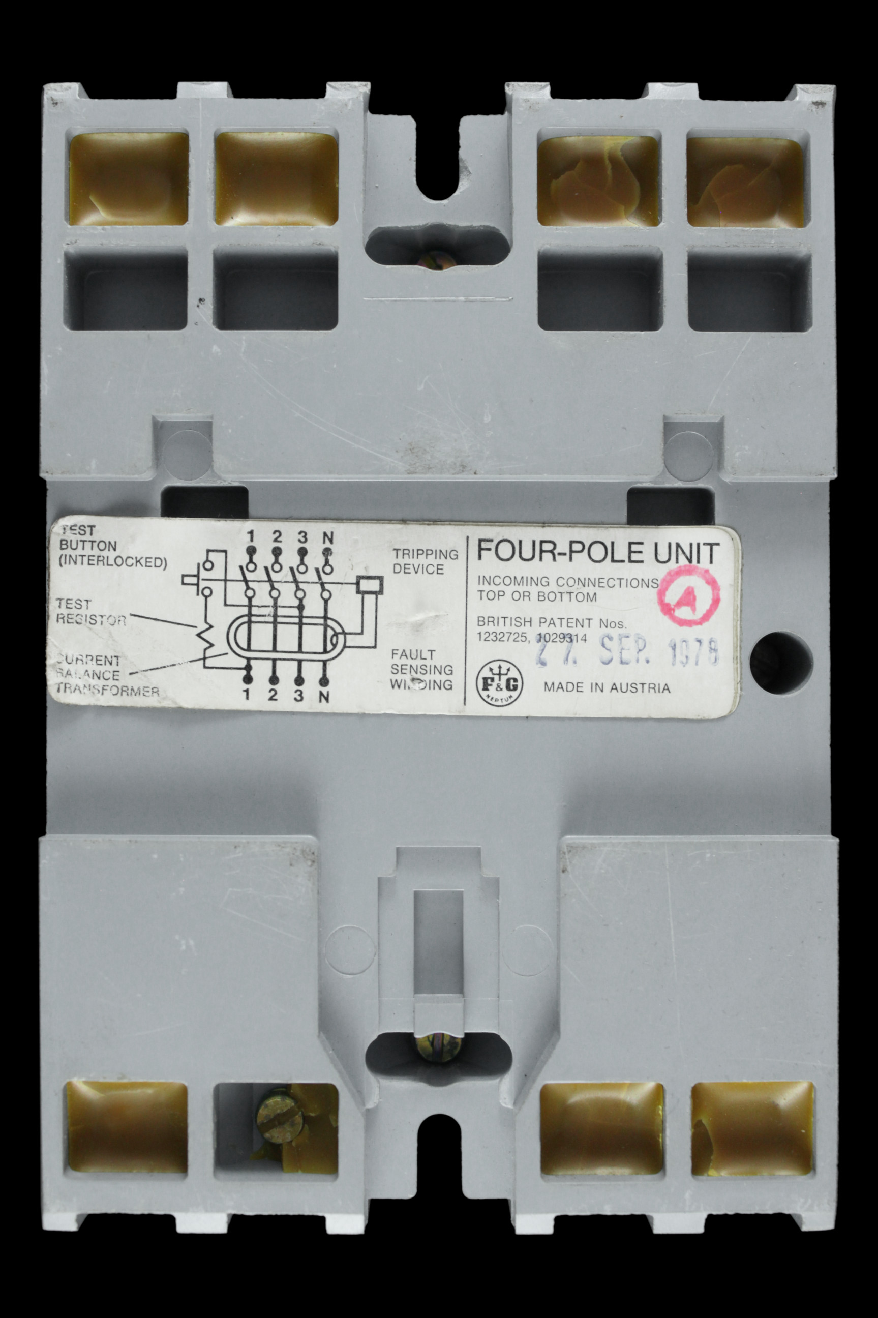 WYLEX 40 AMP 30mA FOUR POLE ELCB RCD WES 40/4