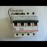 LEGRAND 25 AMP CURVE B 10kA FOUR POLE MCB CIRCUIT BREAKER 400V 06842 BS EN 60898