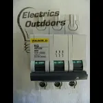SQUARE D 6 AMP CURVE D 10kA TRIPLE POLE MCB CIRCUIT BREAKER 415V KQ 10D306