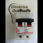 LEGRAND 2 AMP CURVE D 6kA DOUBLE POLE MCB CIRCUIT BREAKER 400V 06626 BS EN 60898