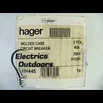 HAGER 40 AMP 25kA TRIPLE POLE MCCB HH445 H126H