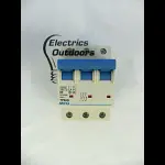 MCG 6 AMP CURVE D 6kA TRIPLE POLE MCB CIRCUIT BREAKER JVM1-63 TP66D