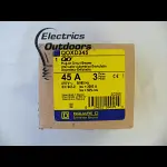 SQUARE D 45 AMP 3kA TRIPLE POLE MCB CIRCUIT BREAKER QOX QOXD345