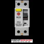 WYLEX 63 AMP 30mA DOUBLE POLE RCD TYPE AC WRS63/2