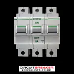 CRABTREE 6 AMP TYPE 2 M9 TRIPLE POLE MCB CIRCUIT BREAKER POLESTAR