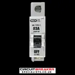MEM 63 AMP CURVE C M6 MCB CIRCUIT BREAKER 631MC