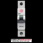 WYLEX 40 AMP CURVE B 6kA MCB CIRCUIT BREAKER NSB40 BLACK CLIP