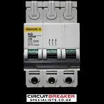 SQUARE D 25 AMP CURVE C 10kA TRIPLE POLE MCB CIRCUIT BREAKER KQ 10C325