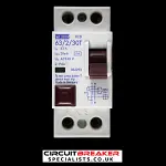 PROTEUS 63 AMP 30mA DOUBLE POLE RCD TYPE AC 63/2/30T