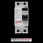 SECTOR 80 AMP 30mA DOUBLE POLE RCD TYPE AC SRA80/2D 666088