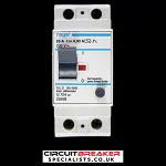 HAGER 25 AMP 30mA DOUBLE POLE RCD TYPE AC U724 U2 20468