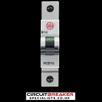 WYLEX 16 AMP CURVE B 6kA MCB CIRCUIT BREAKER NSB16 BLACK CLIP