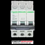 SCHNEIDER 10 AMP CURVE C 10kA TRIPLE POLE MCB CIRCUIT BREAKER KQ 10C310