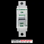 CRABTREE 63 AMP TYPE 2 M9 MCB CIRCUIT BREAKER POLESTAR
