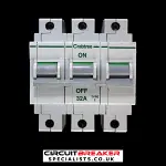 CRABTREE 32 AMP TYPE 2 M9 TRIPLE POLE MCB CIRCUIT BREAKER POLESTAR
