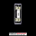 WYLEX REWIREABLE PUSH PLUG IN FUSE WIRE CARRIER 15 AMP BLUE