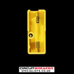 WYLEX REWIREABLE PUSH PLUG IN FUSE WIRE CARRIER 20 AMP YELLOW