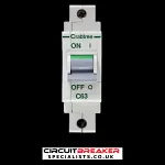 CRABTREE 63 AMP CURVE C M9 MCB CIRCUIT BREAKER POLESTAR