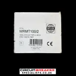 WYLEX 100 AMP 100 mA DOUBLE POLE TIME DELAY RCD WRMT100/2