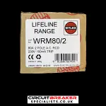 WYLEX 80 AMP 100mA DOUBLE POLE RCD TYPE AC WRM80/2