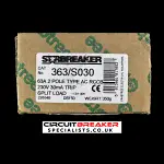 CRABTREE 63 AMP 30mA DOUBLE POLE RCCB RCD STARBREAKER 363/S030 SPLIT LOAD