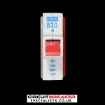 PROTEUS 30 AMP CURVE B 3kA MCB CIRCUIT BREAKER P330 PUSH PLUG IN