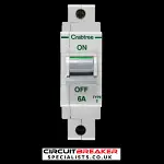 CRABTREE 6 AMP TYPE 2 M9 MCB CIRCUIT BREAKER POLESTAR