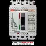FEDERAL ELECTRIC 60 AMP 22kA TRIPLE POLE MCCB SELECT HEF3P60