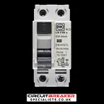 MK 63 AMP 30mA DOUBLE POLE RCD TYPE AC 230V LN 5760s