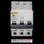 SQUARE D 10 AMP CURVE C 10kA TRIPLE POLE MCB CIRCUIT BREAKER KQ 10C310