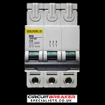 SQUARE D 32 AMP CURVE C 10kA TRIPLE POLE MCB CIRCUIT BREAKER KQ 10C332