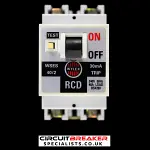 WYLEX 40 AMP 30mA DOUBLE POLE RCD WSES 40/2 NARROW