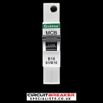 CRABTREE 16 AMP CURVE B 6kA MCB CIRCUIT BREAKER 61/B16 STARBREAKER