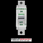 CRABTREE 32 AMP TYPE 3 M9 MCB CIRCUIT BREAKER POLESTAR