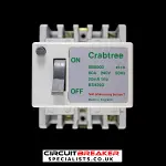CRABTREE 60 AMP 30mA DOUBLE POLE ELCB RCCB RCD SB6000