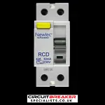 NEWLEC 40 AMP 30mA DOUBLE POLE RCD TYPE AC NLRCD4030A
