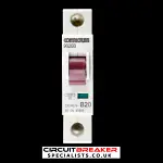 CONTACTUM 20 AMP CURVE B 10kA MCB CIRCUIT BREAKER 9020B BLACK