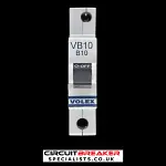VOLEX 10 AMP CURVE B 6kA MCB CIRCUIT BREAKER VB10 RED CLIP