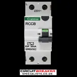 CRABTREE 63 AMP 30mA DOUBLE POLE RCCB RCD TYPE AC 18R63/30/2