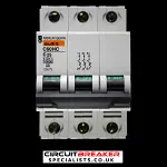 MERLIN GERIN 25 AMP CURVE C 10kA TRIPLE POLE MCB CIRCUIT BREAKER C60HC 25675