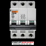 MERLIN GERIN 25 AMP CURVE B 10kA TRIPLE POLE MCB CIRCUIT BREAKER C60HB 25872