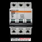 MERLIN GERIN 40 AMP CURVE D 10kA TRIPLE POLE MCB CIRCUIT BREAKER C60HD 25733