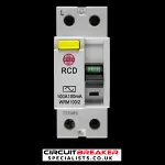 WYLEX 100 AMP 100mA DOUBLE POLE RCD TYPE AC WRM100/2