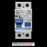 PROTEK 63 AMP 30mA DOUBLE POLE RCD TYPE AC T63-30-2H JVL16-63