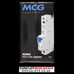 MCG 40 AMP CURVE C 10kA 30mA RCBO RCD MCB JVL11 2P4030SM10C