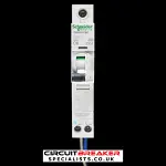 SCHNEIDER 6 AMP CURVE C 10kA 30mA RCBO TYPE A IC60H A9D11806