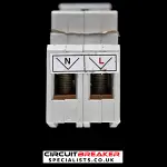 HAGER 100 AMP DOUBLE POLE MAIN SWITCH DISCONNECTOR N299 01