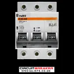 MERLIN GERIN 20 AMP TYPE 4 M4 TRIPLE POLE MCB CIRCUIT BREAKER 12024 C45AD