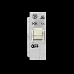 WYLEX 6 AMP CURVE B 3kA MCB CIRCUIT BREAKER PUSH PLUG IN SK