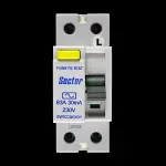 SECTOR 63 AMP 30mA DOUBLE POLE RCCB RCD TYPE AC SVRCCB63/DP B